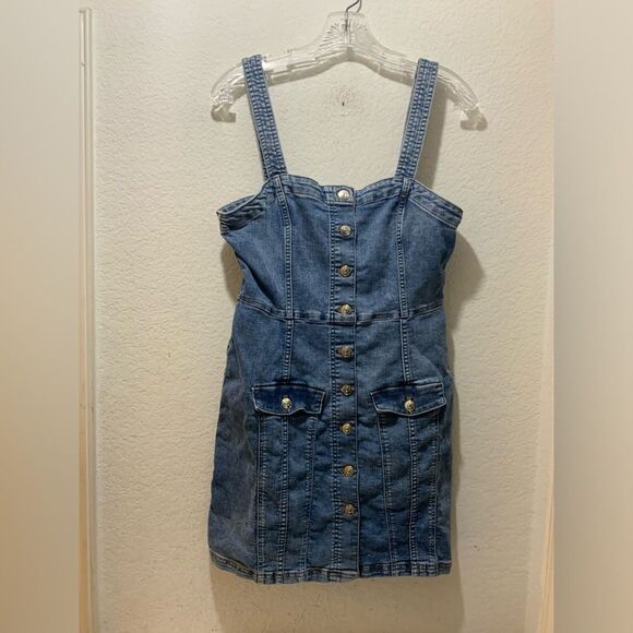 DIVIDED by H&M Demin Dress Size Medium H6 - Picture 1 of 7